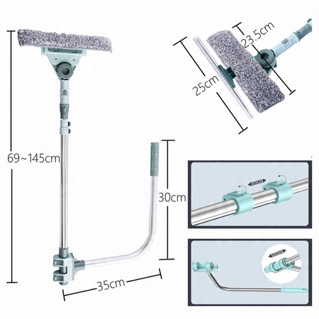 Strado Teleskopowa Szczotka do mycia okien