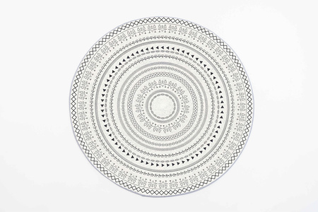 Dywan okrągły NOVO Strado nowoczesny orientalny wzór do salonu Zenit 100x100 cm