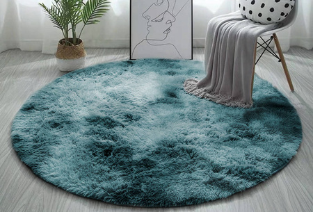 Dywan okrągły Shaggy Ombre Strado 120x120 OmbreNavy (Ciemny Niebieski)