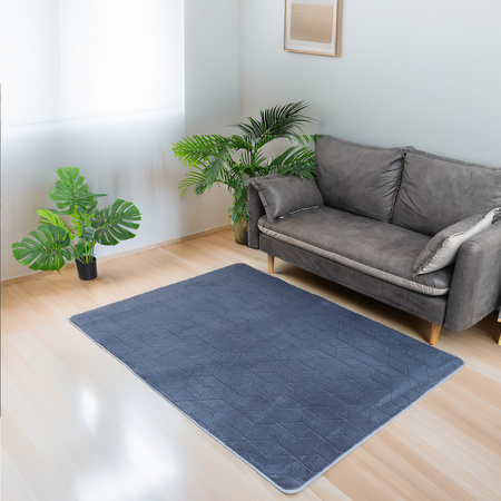 Dywan STRADO Rabbit 3D pluszowy miękki jak królik 140x200 Grey