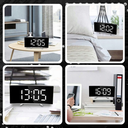 Zegar cyfrowy LED Mirror - DT-6507 (Biała)