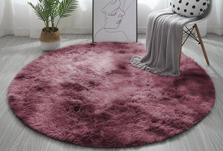 Dywan okrągły Shaggy Ombre Strado 160x160 OmbreRed (Czerwony)