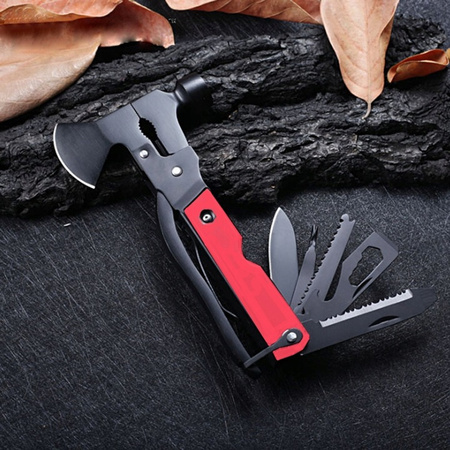 MULTITOOL 17w1 Narzędzie wielofunkcyjne survival składany scyzoryk nóż piła
