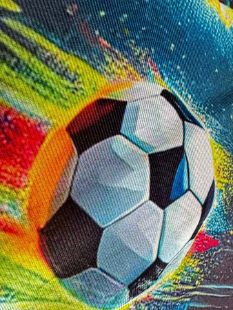 Dywan 3D Strado FOOTBALL 120x170 cm nowoczesny z motywem piłkarskim dla młodzieży i fana sportu