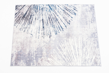 Dywan NOVO Strado nowoczesny do salonu delikatny szary wzór velvet Szary Błysk 200x300 cm