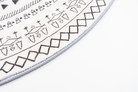 Dywan okrągły NOVO Strado nowoczesny orientalny wzór do salonu Zenit 90x90 cm