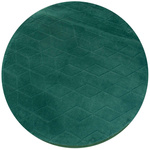 Dywan STRADO okrągły Rabbit 3D pluszowy miękki jak królik 150 BottleGreen