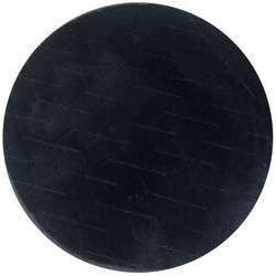 Dywan STRADO okrągły Rabbit 3D pluszowy miękki jak królik 140 Black