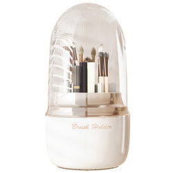 Szkatułka organizer kuferek Bella na kosmetyki i pędzle pojemny akrylowy biały idealny do toaletki